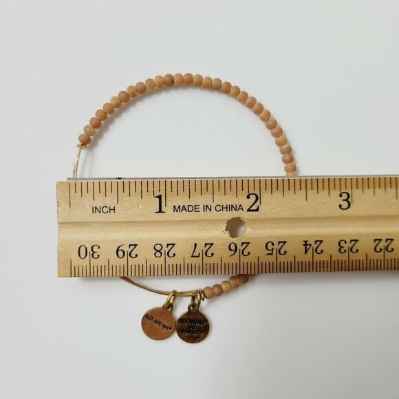 2 Alex and Ani Ether Beaded Bracelets Violet Silver & Nectar Gold Rafaelian - Picture 9 of 9